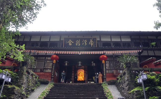 弘扬真善美，单成武“佛”“虎啸”亮相峨眉山伏虎寺(图2)